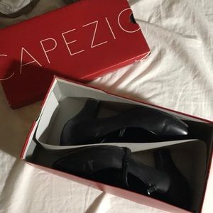 Capezio Dance Shoes (Black, strapped, 2” heel)